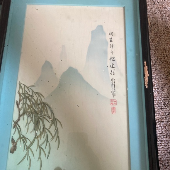 Two original Japanese swatow shell cutting pictures - Picture 3 of 10